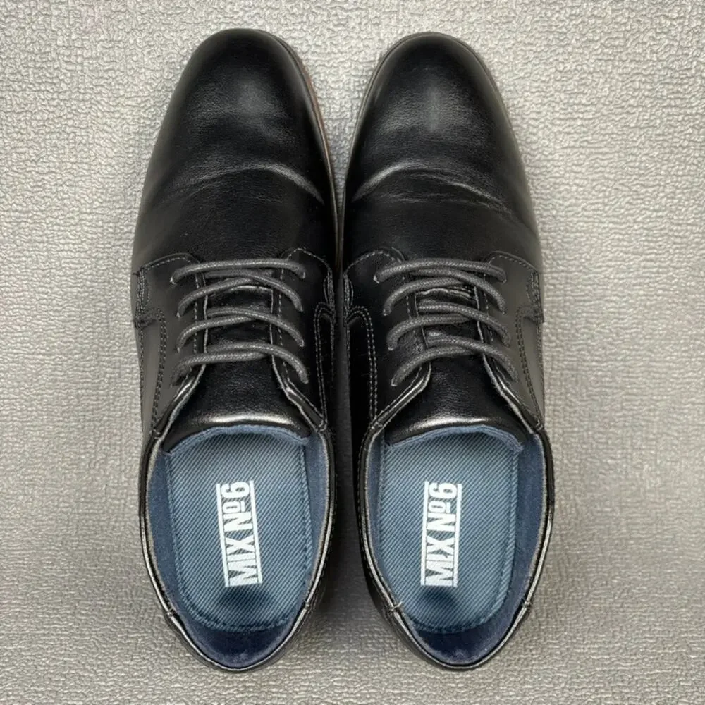 MIX N0 6 Buckley 8726036 Size 7M Kids Boys Black Oxford Casual Dress Shoes